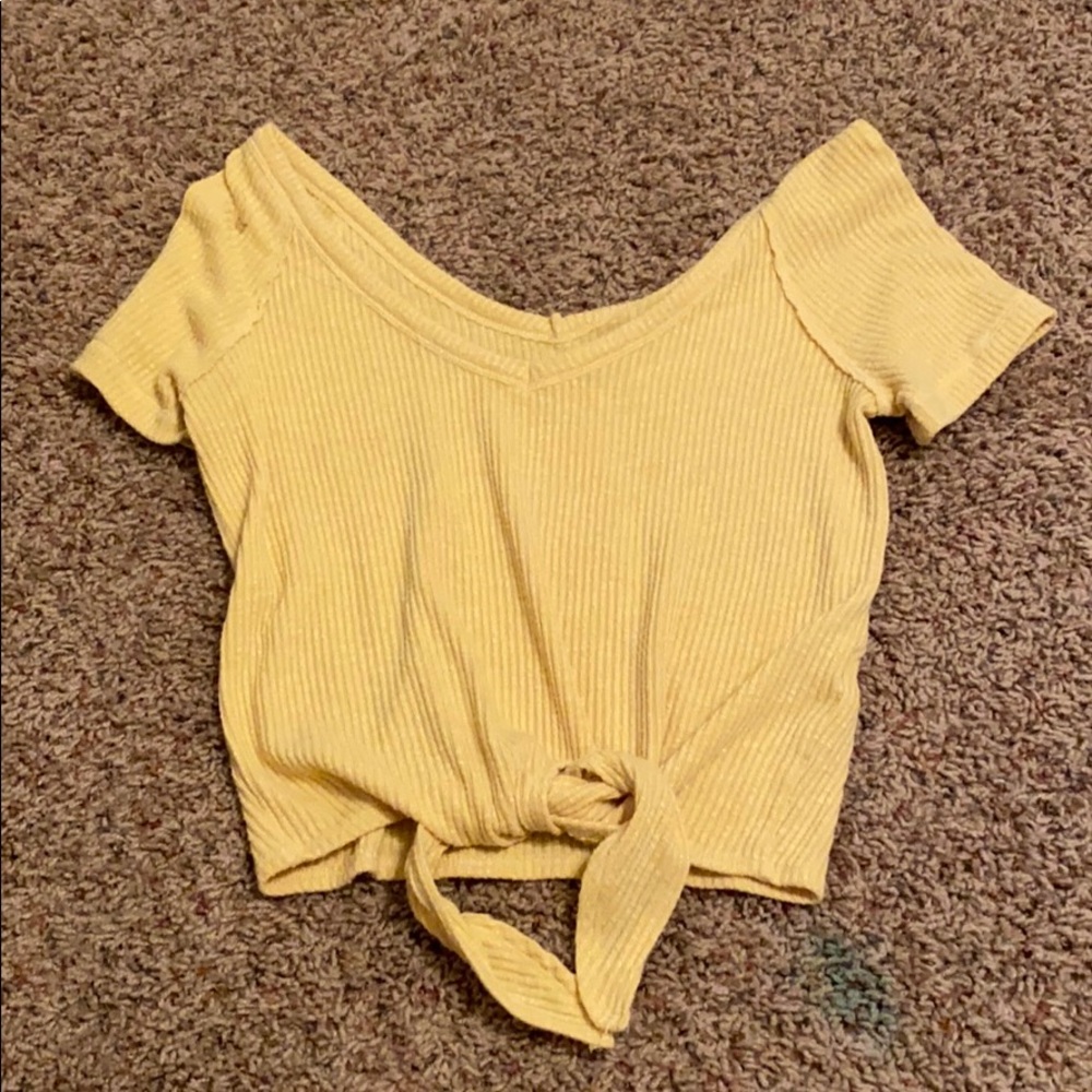 Yellow Crop Top